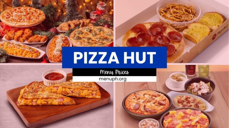 PIZZA HUT MENU PHILIPPINES & UPDATED PRICES 2024