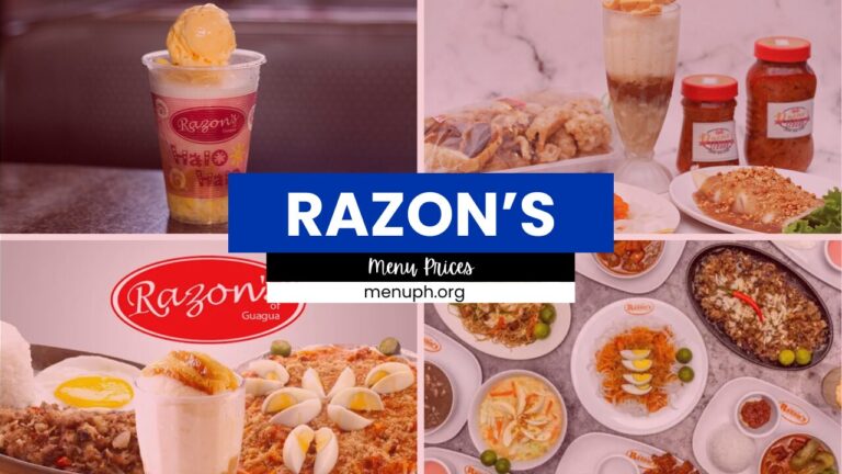 RAZONS MENU PHILIPPINES & UPDATED PRICES 2024