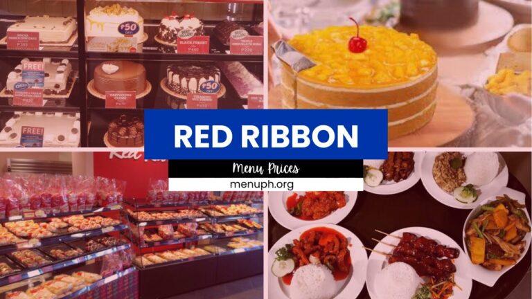 RED RIBBON MENU PHILIPPINES & UPDATED PRICES 2024