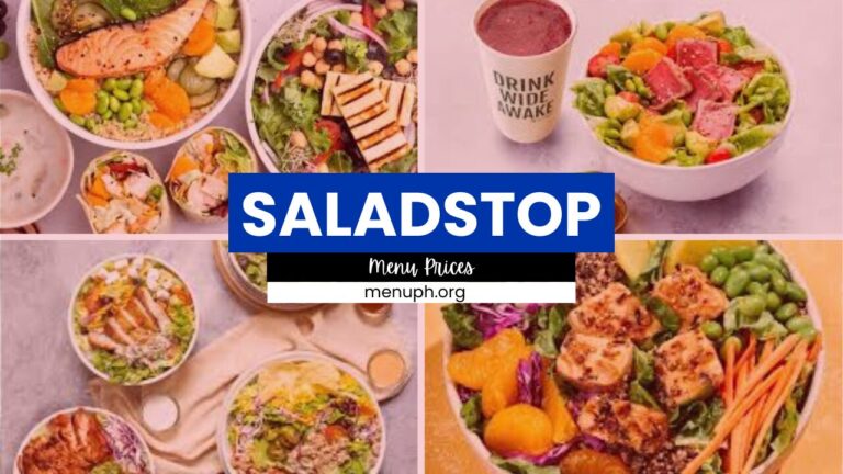 SaladStop Menu Philippines Prices