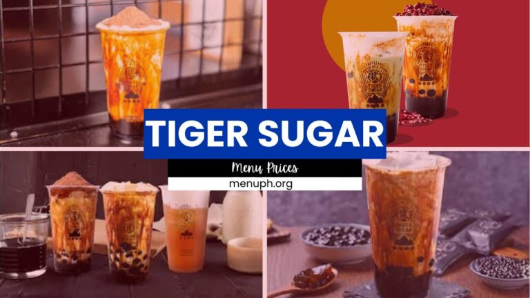 Tiger Sugar Menu Philippines Prices