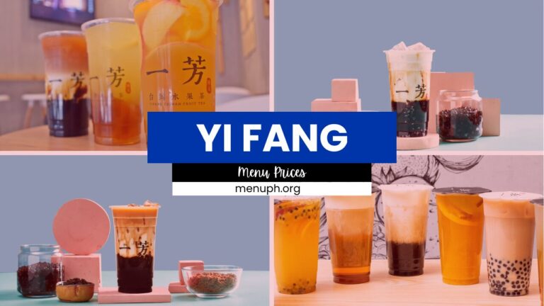 YI FANG MENU PHILIPPINES & UPDATED PRICES 2024