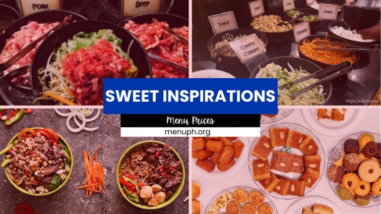 Sweet Inspirations Menu Philippines Prices