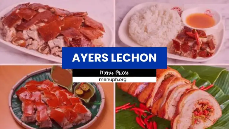 Ayers Lechon Menu Philippines
