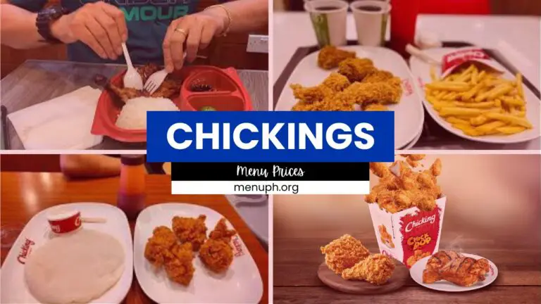 Chickings Menu Philippines