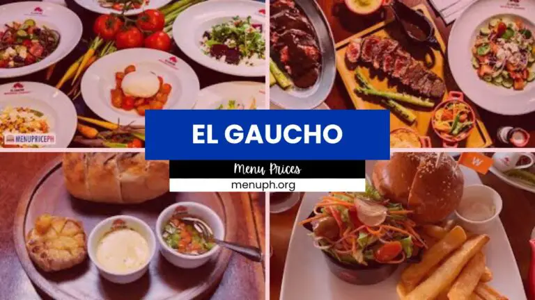 El Gaucho Menu Philippines
