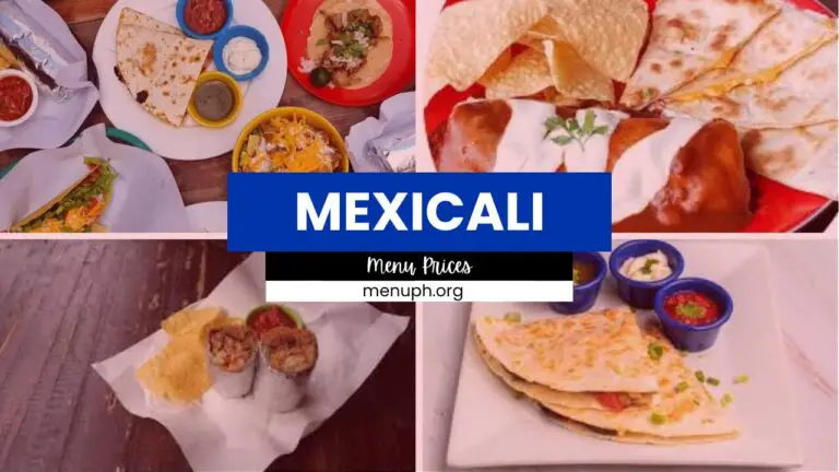Mexicali Menu Philippines