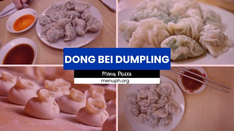 DONG BEI DUMPLING MENU PHILIPPINES PRICES