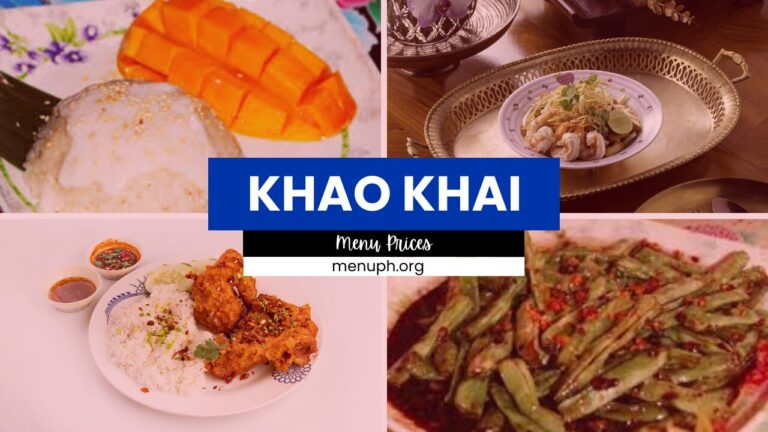 Khao Khai Philippines Menu