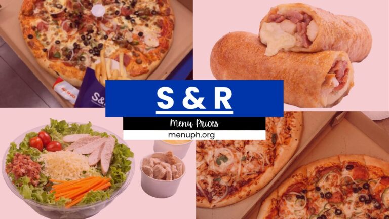 S & R Menu Philippines