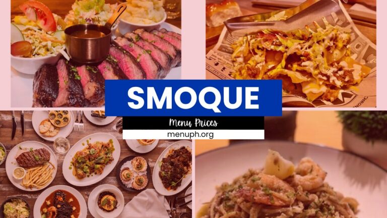 SMOQUE MENU PHILIPPINES PRICES